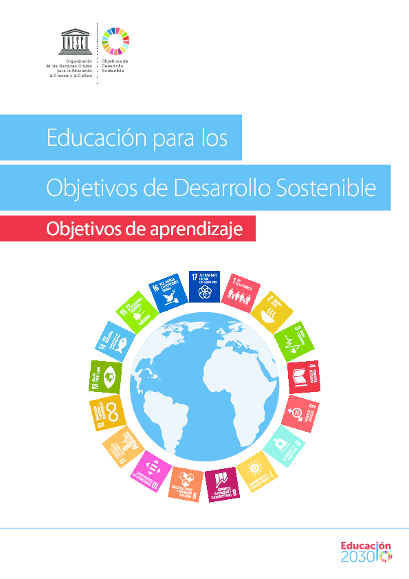 Educación para los Objetivos de Desarrollo Sostenible. Objetivos de aprendizaje
